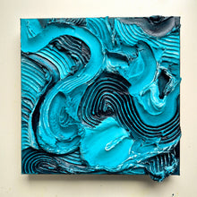 Load image into Gallery viewer, Blue Currents | 12&quot; x 12 &quot; | Fine thick art for sale
