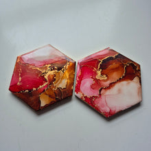 Load image into Gallery viewer, coaster set #5 | Alcohol ink coaster set
