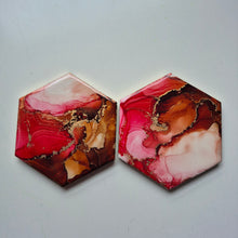 Load image into Gallery viewer, coaster set #5 | Alcohol ink coaster set
