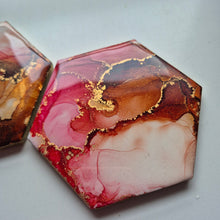 Load image into Gallery viewer, coaster set #5 | Alcohol ink coaster set
